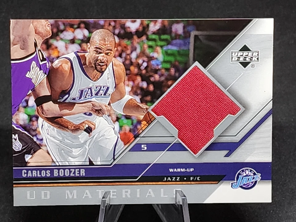 2005 Upper Deck Basketball UD Materials #UDM-BO Carlos Boozer Utah Jazz - Image 2 of 3