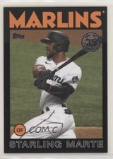 2021 Topps 1986 Baseball 35th Anniversary Black /299 Starling Marte #86B-42 2qw