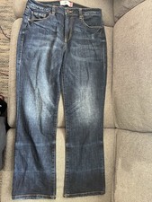 Cabi Slim Boyfriend Distressed Blue Denim Jeans Women Sz 6