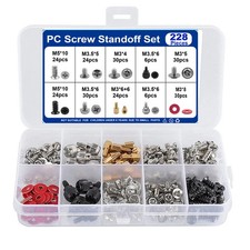 228PCS PC Schraubenabstands Set Kit für Comp...