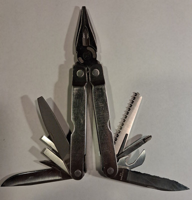 Leatherman Super Multi-Tool 11/96,Stainless,Lightly Used,VGC,Vintage,Fast Ship!!