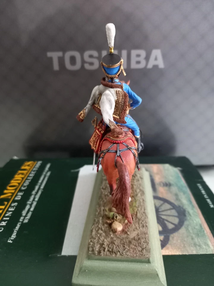 Historex 54mm peint officier du 5° rgt de hussards - Photo 4/4