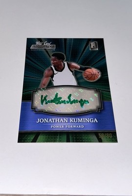2022 Wild Card JONATHAN KUMINGA ROOKIE Card Green Auto Autograph