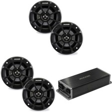 Kicker Marine KPX300.4 Powersports Motorcycle Amp 2 4" Speakers 4 Ohm