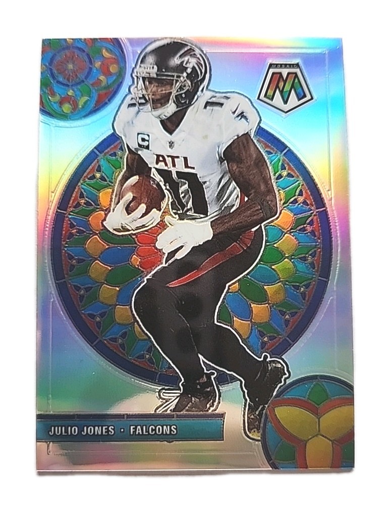 🔥Julio Jones Stained Glass Mosaic SSP - 2021 Mosaic #GM-19 Atlanta Falcons🔥