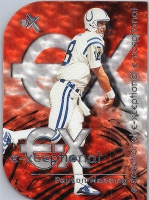 2000 FLEER E-X E-XCEPTIONAL PEYTON MANNING # 2 XC RED COLTS BRONCOS HOF 
