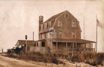 1908 Early Car Cottage Matunuck RI S Kingston RPPC Photo Postcard COPY
