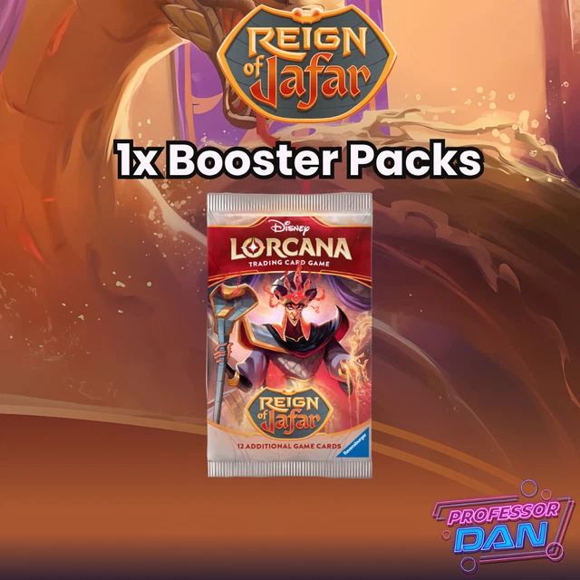 Disney Lorcana Reign Of Jafar 1x Booster Pack - eBay Live