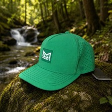 NEW Melin Odyssey Stacked Hydro SnapBack Hat Navy - Green Size Free Shipping
