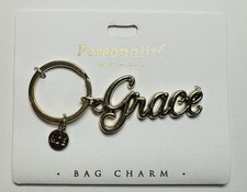 Personalite Marina De Buchi Gold Tone Bag Charm Key Ring Key Chain Grace