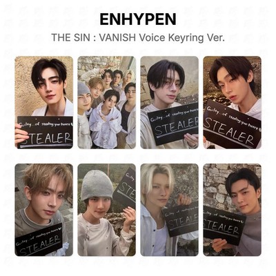 ENHYPEN THE SIN : VANISH Voice Keyring Ver. Official Photocard KPOP Special Gift