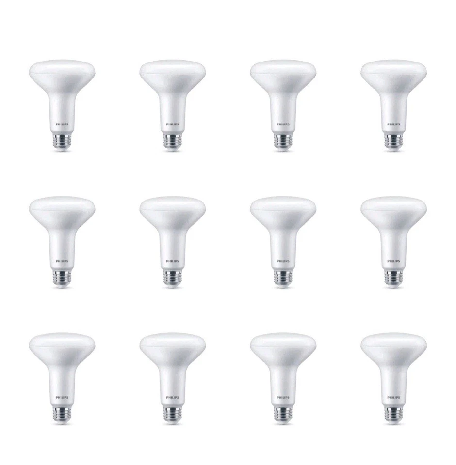 Philips BR30 LED 7.2W Soft White 2700K Dimmable Indoor Bulbs 12-Pack New - Image 2 of 4