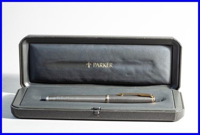 1996 PARKER Sonnet Füller Cicelé in 925 Silber & Gold mit MEDIUM 18K Feder