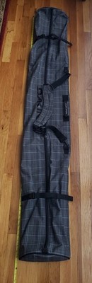 Dakine Ski Sleeve Bag 170cm Grey Blue Plaid Single Pair Shoulder Strap 