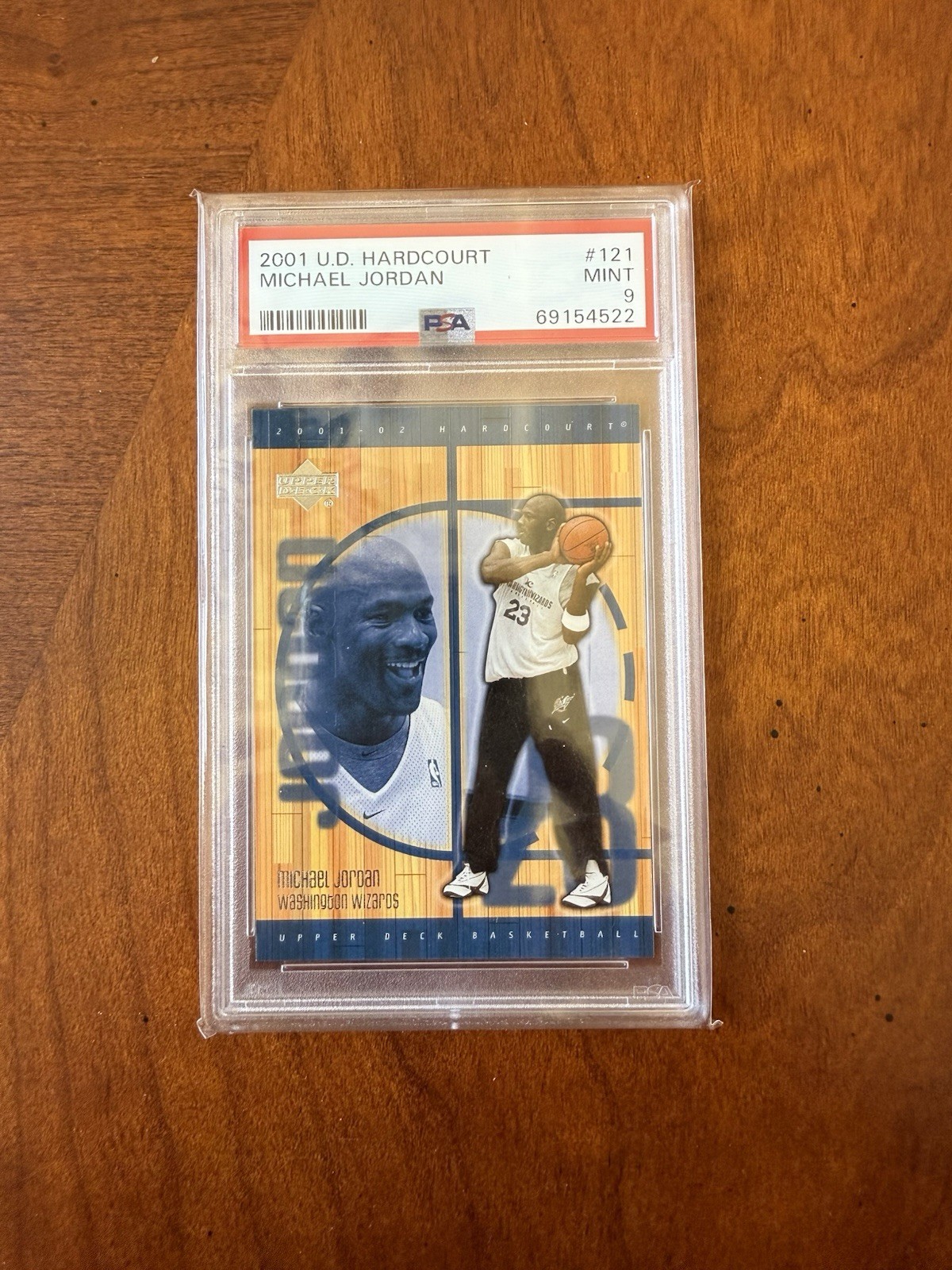 2001-02 Upper Deck Hardcourt - Michael Jordan #121 PSA 9