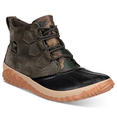 Sorel Women Out N About Plus Ankle Duck Boots Size 5.5M Alpine Tundra Suede
