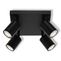 Deckenstrahler Metall Schwarz Osram GU10 Schwenkbar Flexibel Spot Esszimmer