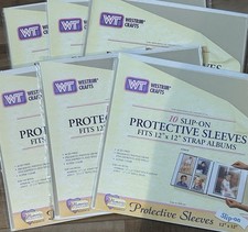 SEALED WESTRIM CRAFTS 12" x 12" PROTECTIVE SLEEVES 10 Count SLIP-ON 29010