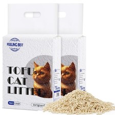 Tofu Cat Litter 11.2LB 2x 5.6lb Bags Clumping, 100 Natural, Low Dust