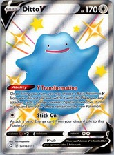 Ditto V SV118/SV122 Holo V Rare Shining Fates Shiny Vault Pokemon Near Mint on eBay