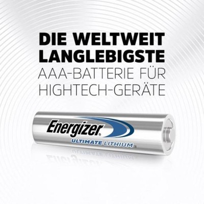12x Energizer Ultimate Batteria Al Litio AA Carina 1,5V 3000 MAh - Foto 4