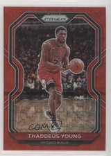 2020-21 Panini Prizm Ruby Wave Prizm Thaddeus Young #165 0y59