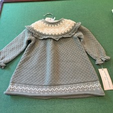 Vestido infantil cupcakes y cachemir 3-6 meses nuevo con etiquetas Fair Isle yugo suéter vestido