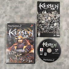 Kessen PS2 Complete CIB Tested Working Black Label Manual NTSC-U/C Koei EA