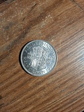 1944 Great Britain Silver Half Crown - King George VI - WWII Date - .500 Silver