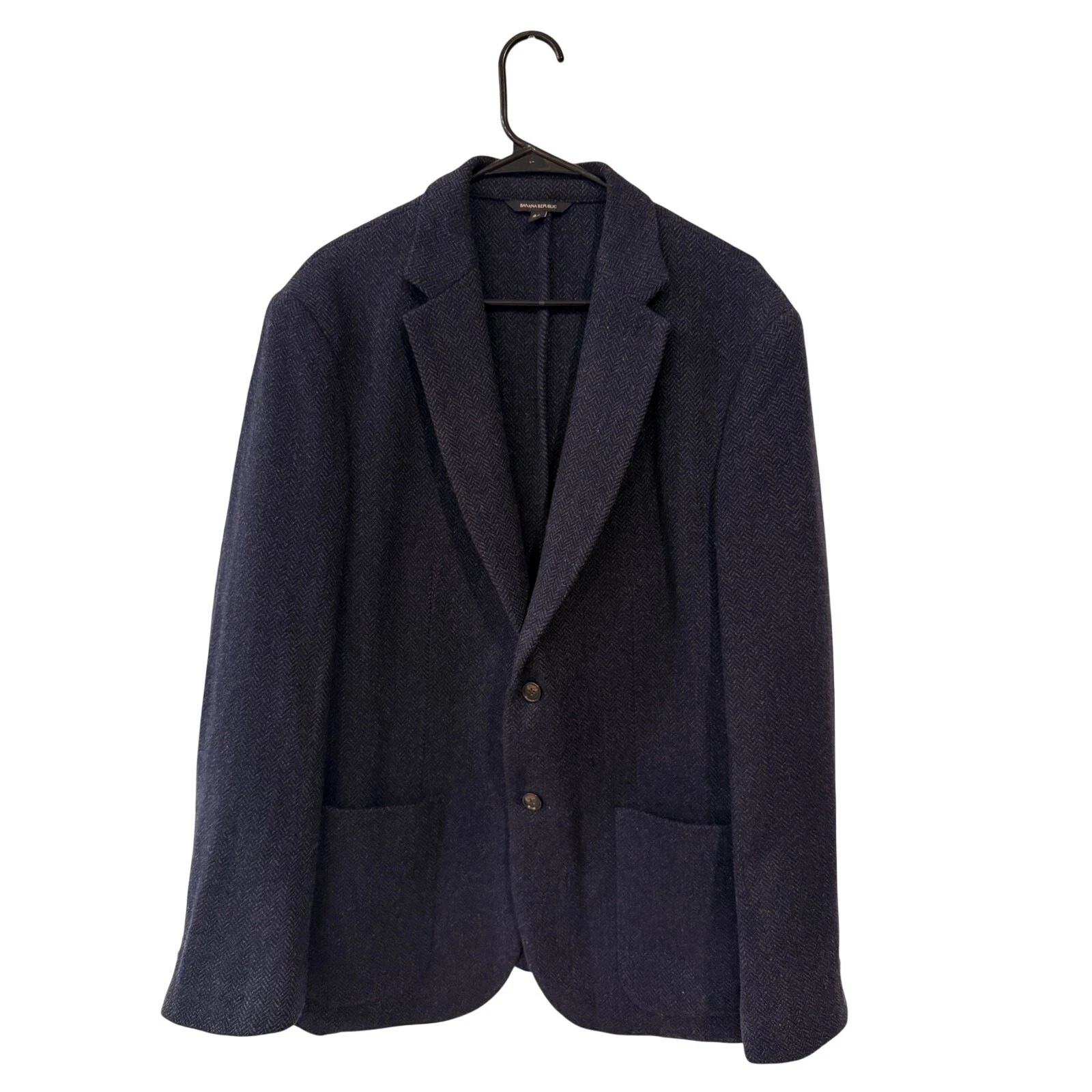 Banana Republic Men's Slim Fit Wool Navy Blazer 44R