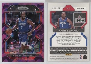 2021-22 Panini Prizm Purple Ice Prizm /149 Kawhi Leonard #71