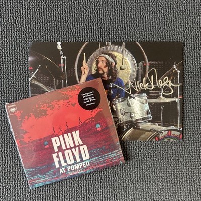 Pink Floyd Live At Pompeii CD + Signed Nick Mason Postcard
