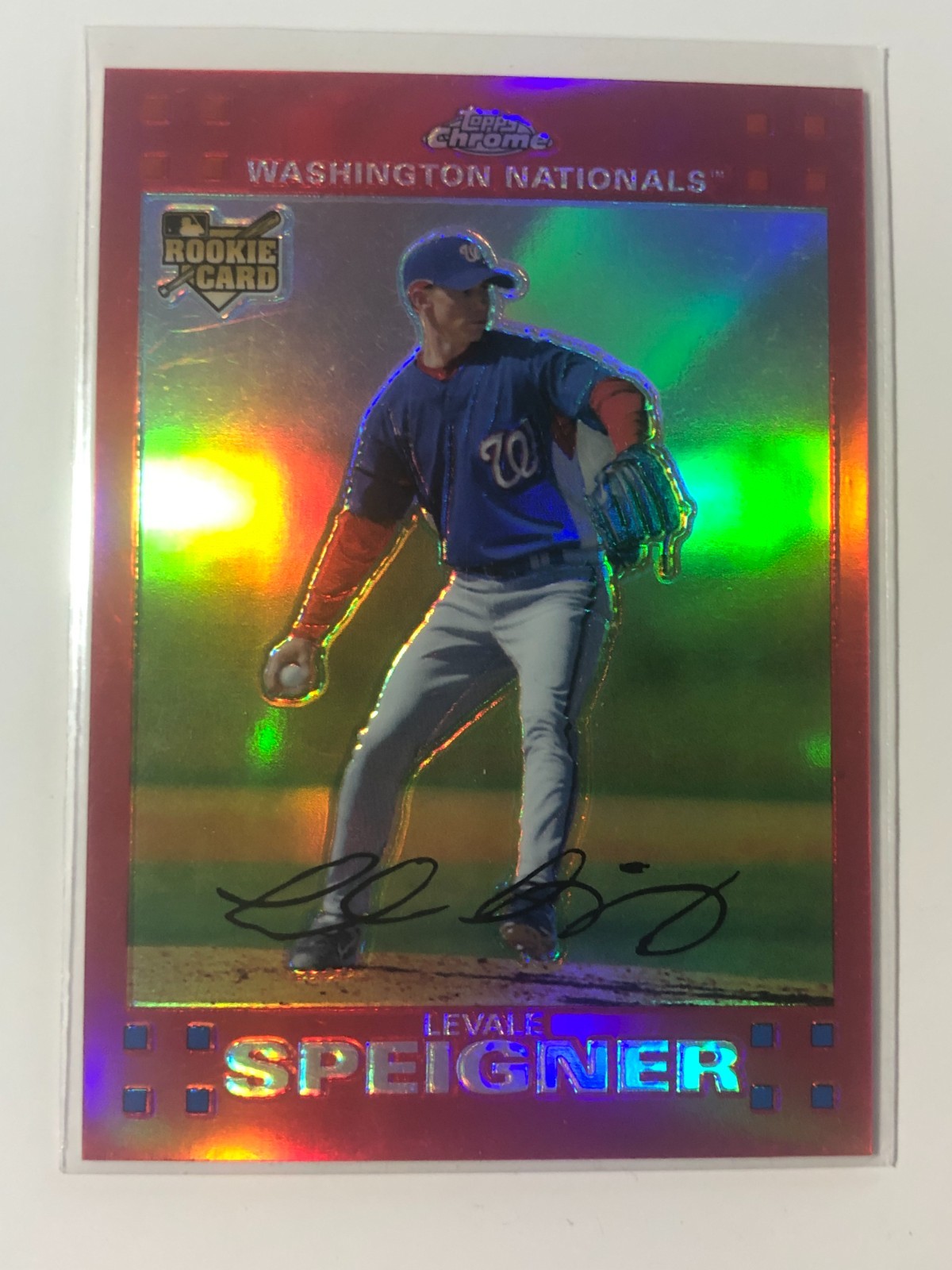 2007 Topps Chrome Red Refractor /99 Levale Speigner #294 Rookie RC
