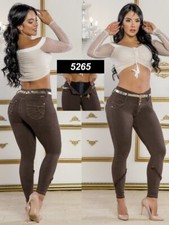 JEANS COLOMBIANOS PUSH UP LEVANTA COLA BUTT LIFT JEANS CON FAJA INTERNA