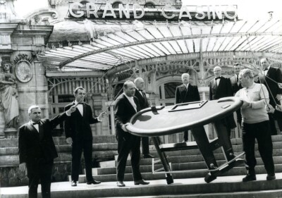Frankreich Vichy Casino Erster Blackjack Tisch altes Foto 1970