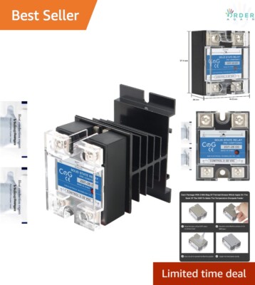 Solid State Relay SSR 25A DC to DC Input Heat Sink Plastic Cover