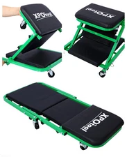 36" 2 IN 1 Rolling Folding Car Creeper/Seat 6 Pcs 2" Casters 300lbs Capacity