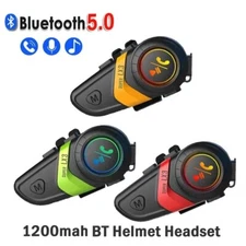 Bluetooth Intercom Motorcycle Helmet Interphone Headset Voice Assitant 2 Rider