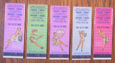 PIN-UP GIRLIE MATCHBOOK COVER SET: MERHL MORGAN FREDERICK, MD 1944 MATCHCOVERS D