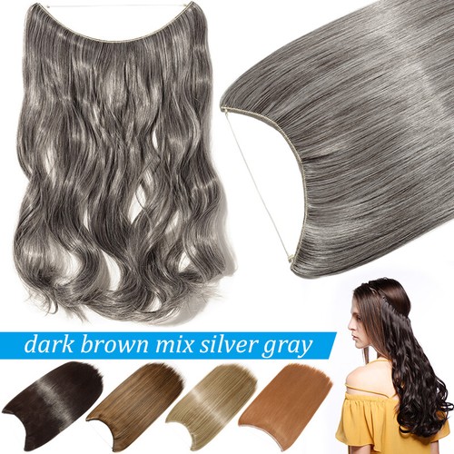 Mixed Secret Hidden Headband Wire In One Piece Thick As Human Hair Extensions US - Picture 23 of 44