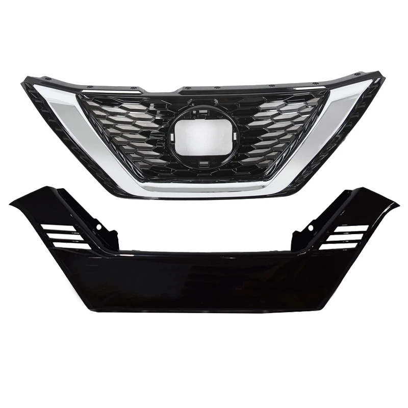 Parrilla superior parachoques delantero negro Fit Nissan Rogue Sport 2020-2022 623106MR0A Foto 2 de 4