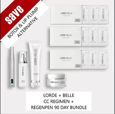 Lorde + Belle CC Regimen + Regenpen 90 Day Bundle. Botox & Lip Plump Alternative