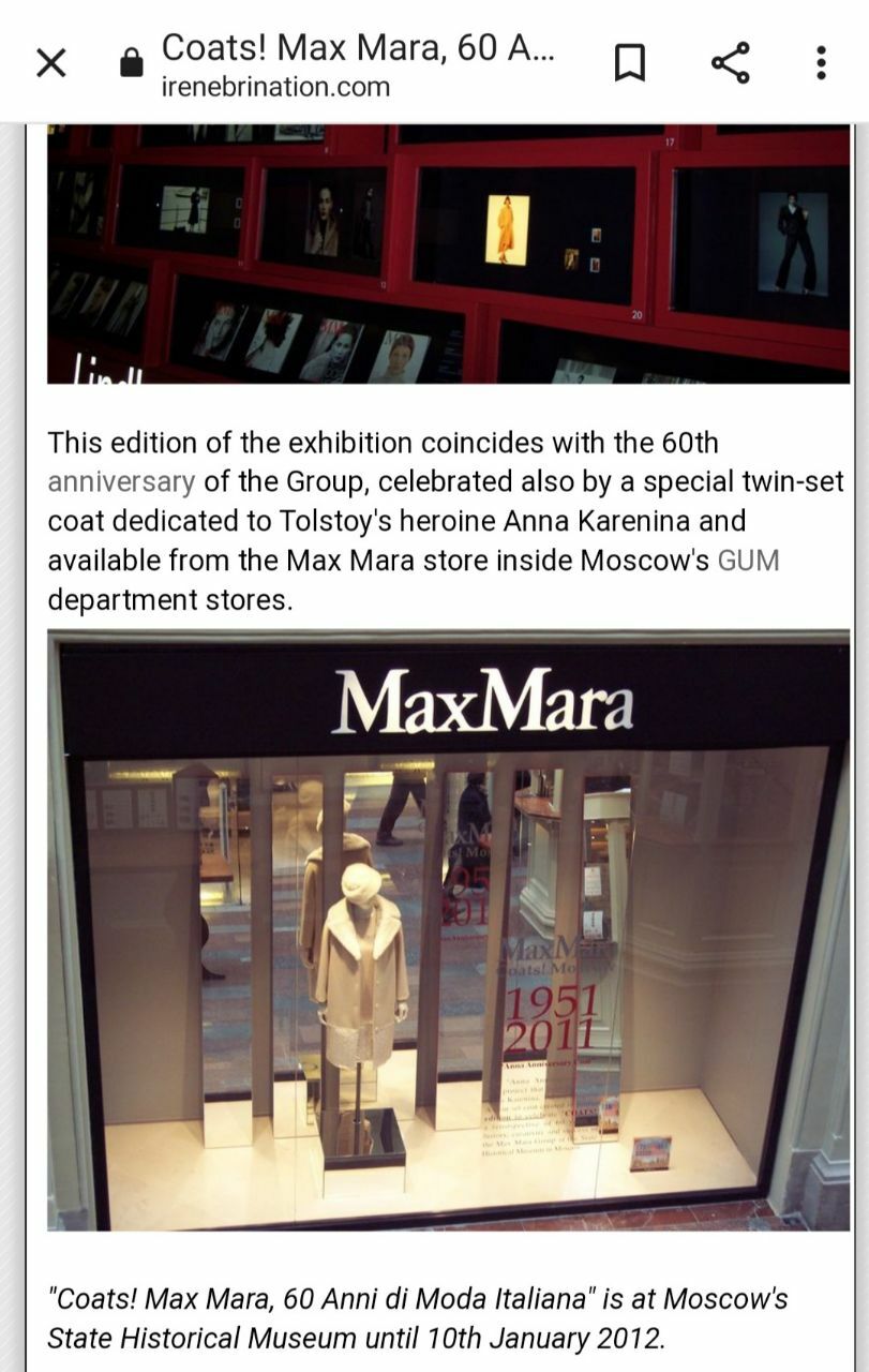 Max Mara Cashmere Coat Anna Limited Edition "Coats Mo… Gem