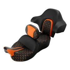 Driver Passenger Seat & Backrest For Harley Street Electra Road Tri Glide 14-23