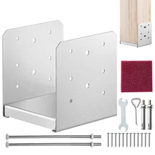 1Pcs 6x6 Concrete Deck Post Anchor Base Adjustable Metal Bracket Base