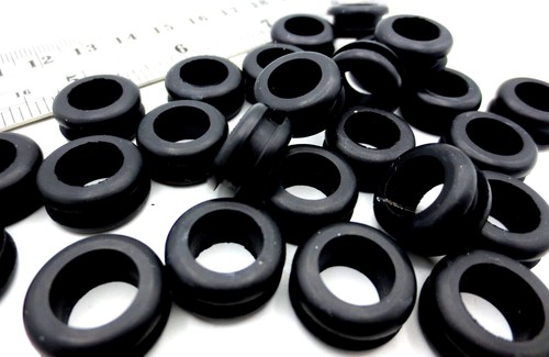 1/2" Hole Fit Rubber Grommet Wiring Bushing for 1/8" Thick Panel, Has 3/8" ID - Picture 5 of 12