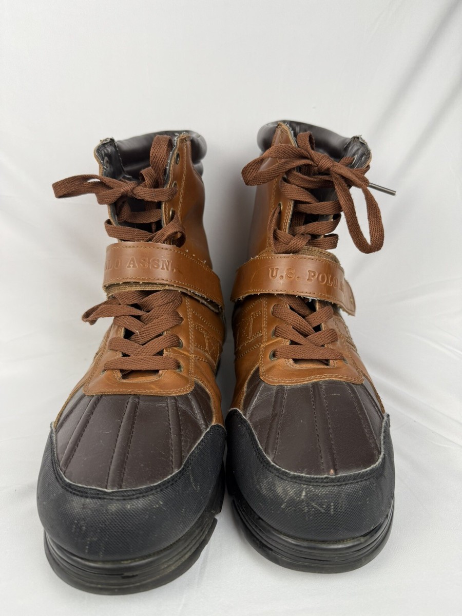 U.S. Polo Assn. Brown Kedge Buckle Duck Toe Winter Snow  display picture 1