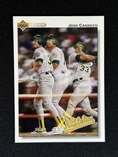 1992 Upper Deck Jose Canseco #333 Baseball Card Oakland Athletics A’s