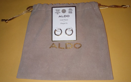 Aldo Dallarel 14K Gold Plated Cubic Zirconia Gold-Clear Multi Women's Earrings