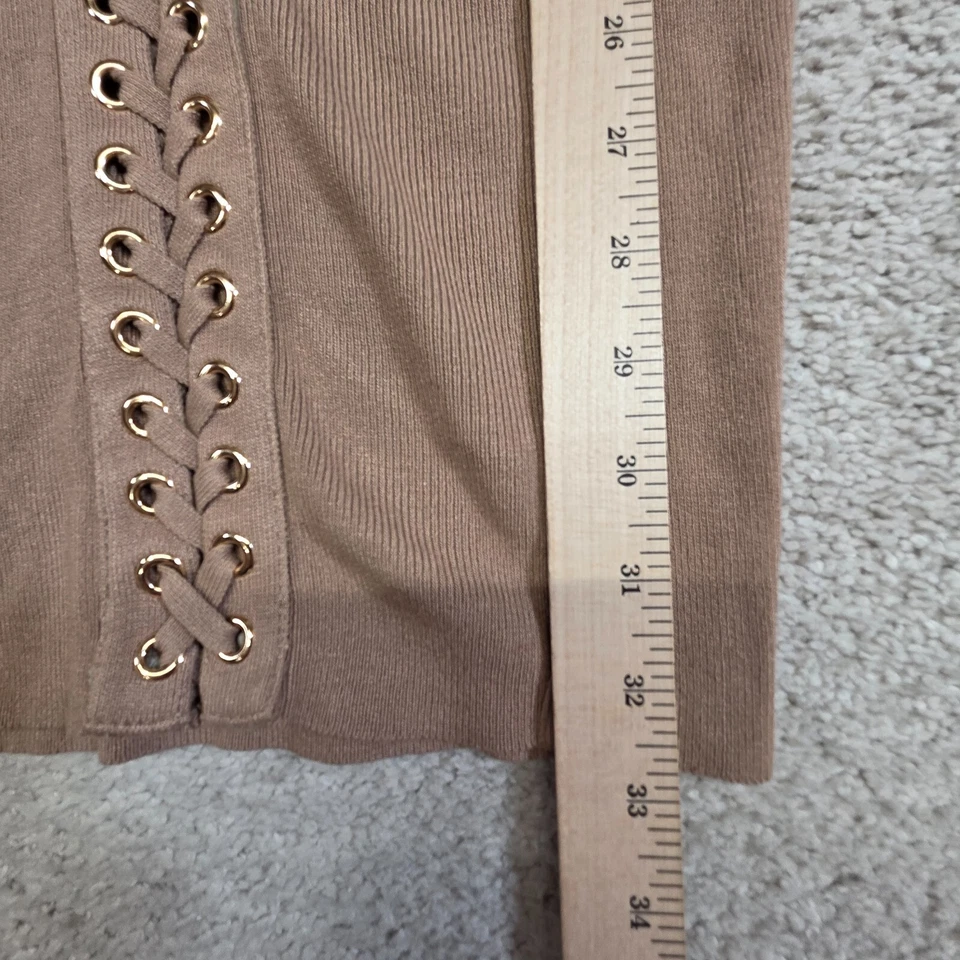 Lo último Miami Styles Acanalado LS Corsé Vestido Con Cordones Para Mujer S Mocha Baddie Indie Foto 4 de 4